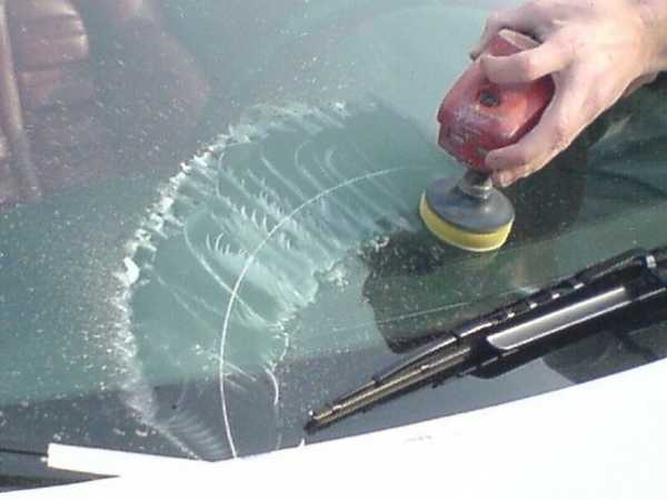 Ремонт царапин на стекле автомобиля