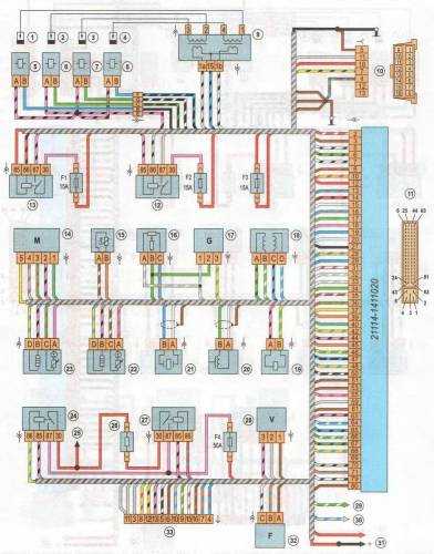 Лада калина схема бензонасоса